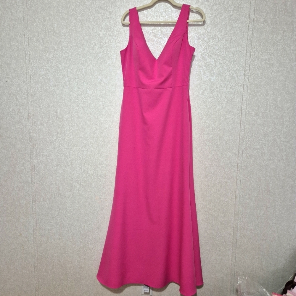 Revelry Pink V-Neck Sleeveless Maxi Dress...SIZE:16 - Picture 3 of 14